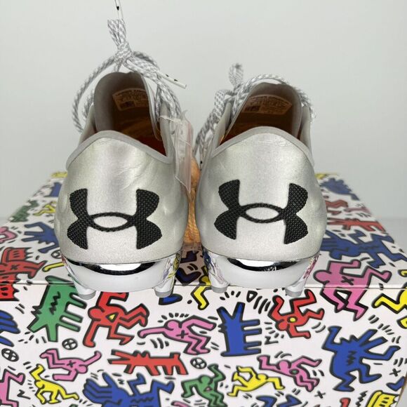 Under Armour Clone Magnetico Pro 2.0 FG White 3025640-100 Soccer‎ Mens Size 8 - Picture 5 of 11